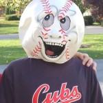 Cubs Fan with Silly Mask