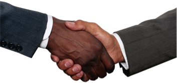 Handshake showing a satisfying business relationship