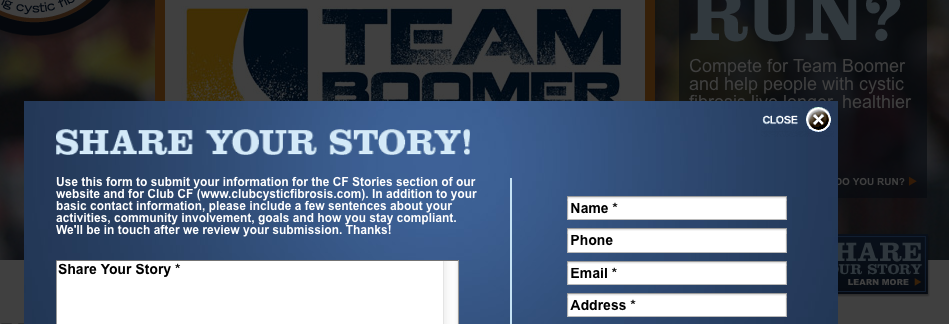 Share stories at Team Boomer